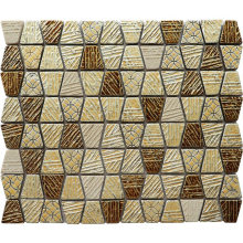 8mm Decorative Trapezoid Resin Wall Mosaic Tile for Wall